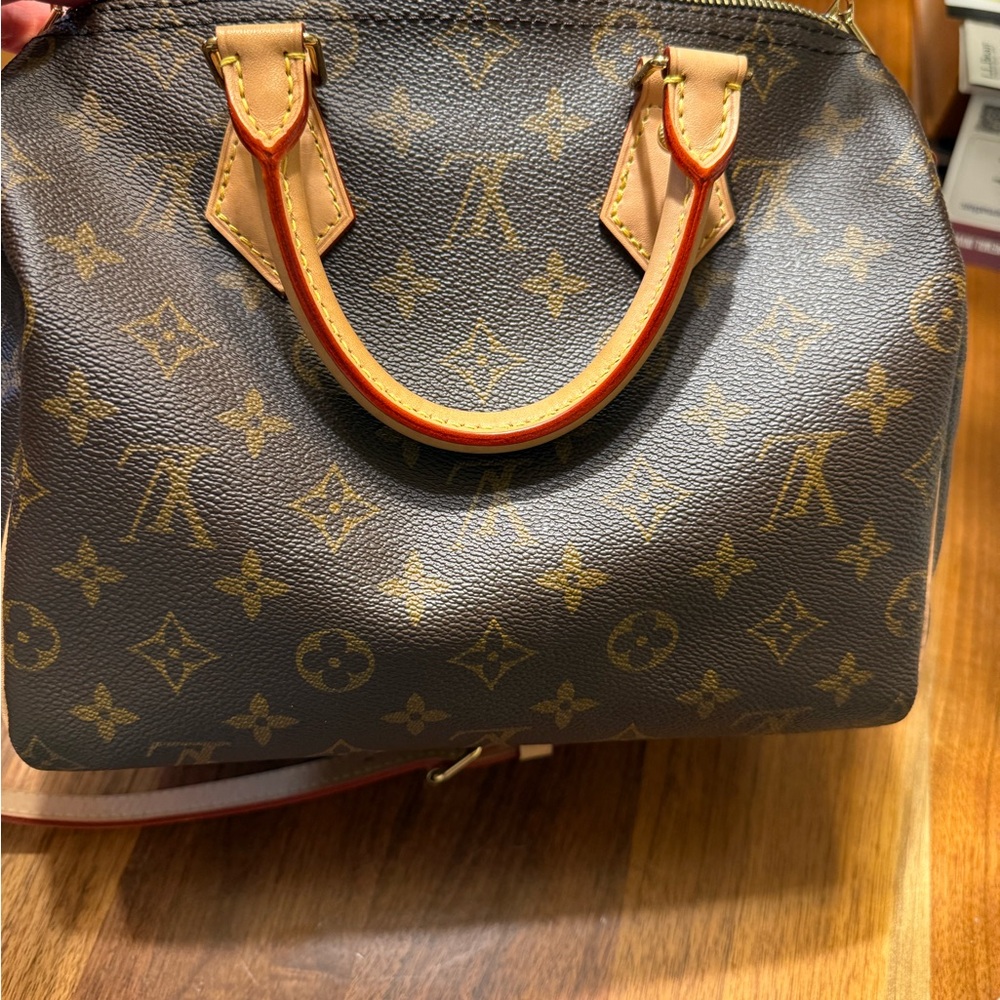 Louis Vuitton Brown and Tan Monogram Satchel